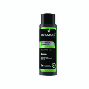 شامپو مو هرمودر مدل tea tree oil حجم 400 میلی لیتر